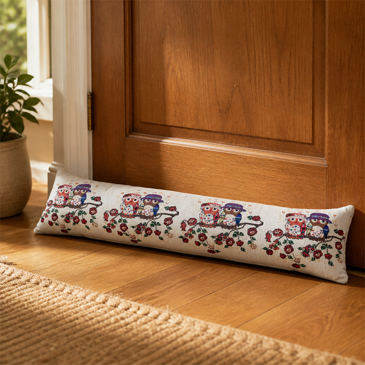 Small Batch Custom Jacquard Door Stopper  Durable Woven Door Bottom Seal for Year-Round Use with Personalization custom design