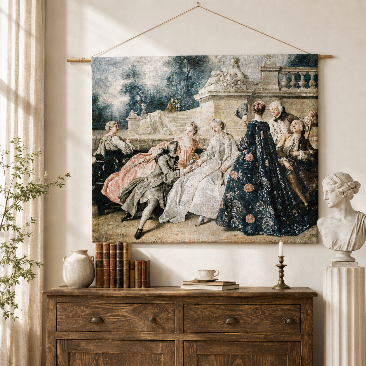 Small Batch Custom Jacquard Tapestry Wall Hanging, Textile Wall Art for Home Décor & Luxury Interior Decoration