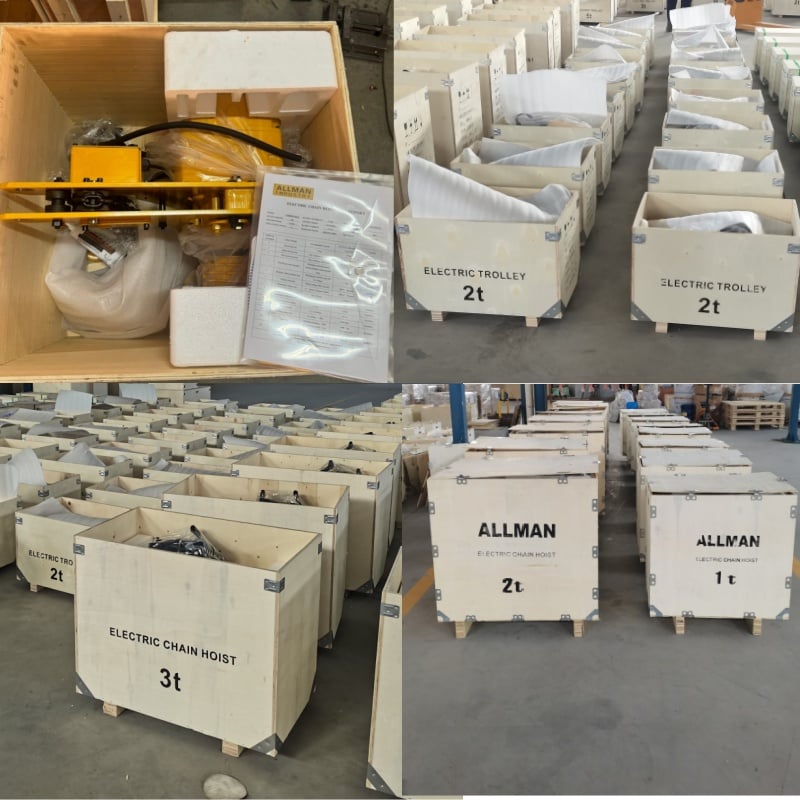 2-ton CE certified short headroom hoist chain packing.jpg