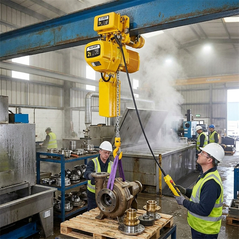 ALLMAN AMEH Electric Chain Hoist With Galvanized Chain