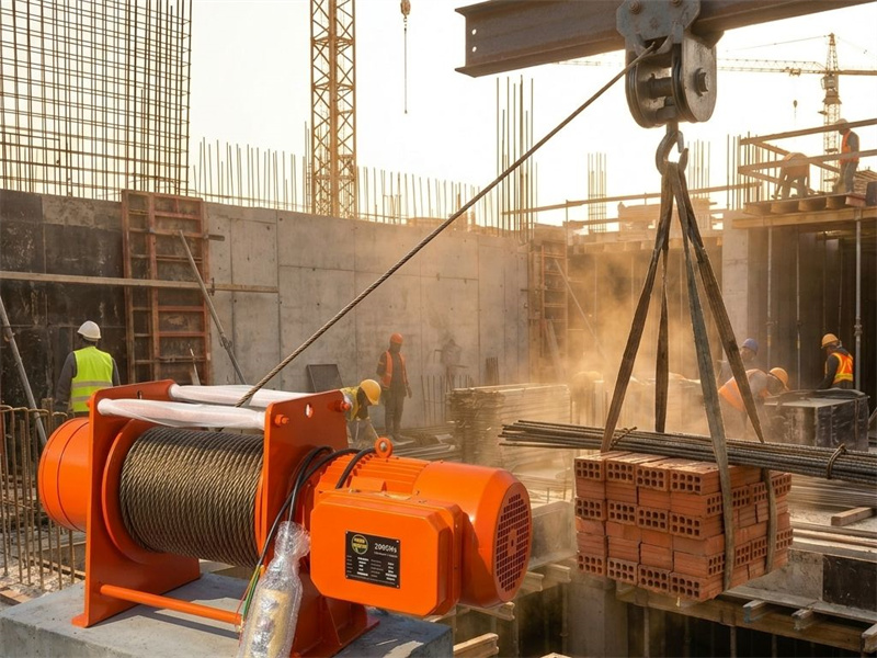 Why Choose Model AMWE Electric Wire Rope Winch for Construction Site | Industrial Grade Lifting Solution