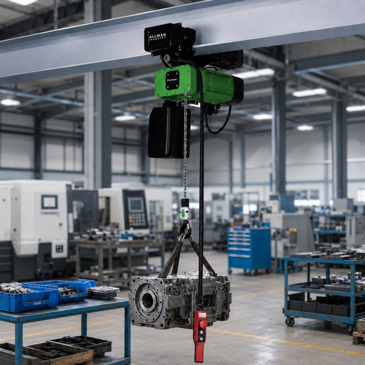 AMS Series Electric Chain Hoist Application Case: Helping a Chilean Customer Achieve Safe and Efficient Lifting