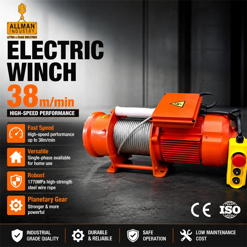 Industrial Electric Winch Solution —— High-Speed, Reliable, and Built for Real-World Conditions