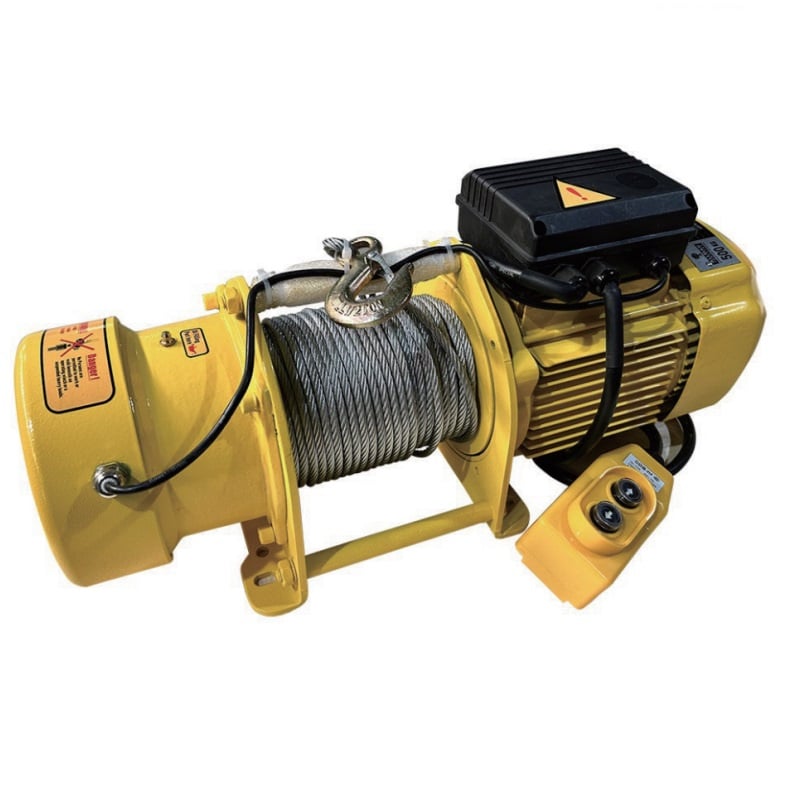 ALLMAN Fast Speed Electric Winch 300kg/500kg, 220V 380v Three /Single Phase with Dual Brake System for Pulling Mini Crane & Construction