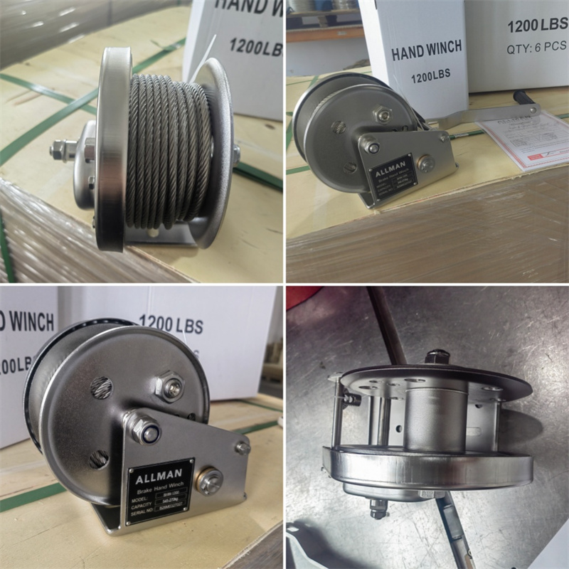 ALLMAN Stainless Steel Manual Winch for Boat Pulling