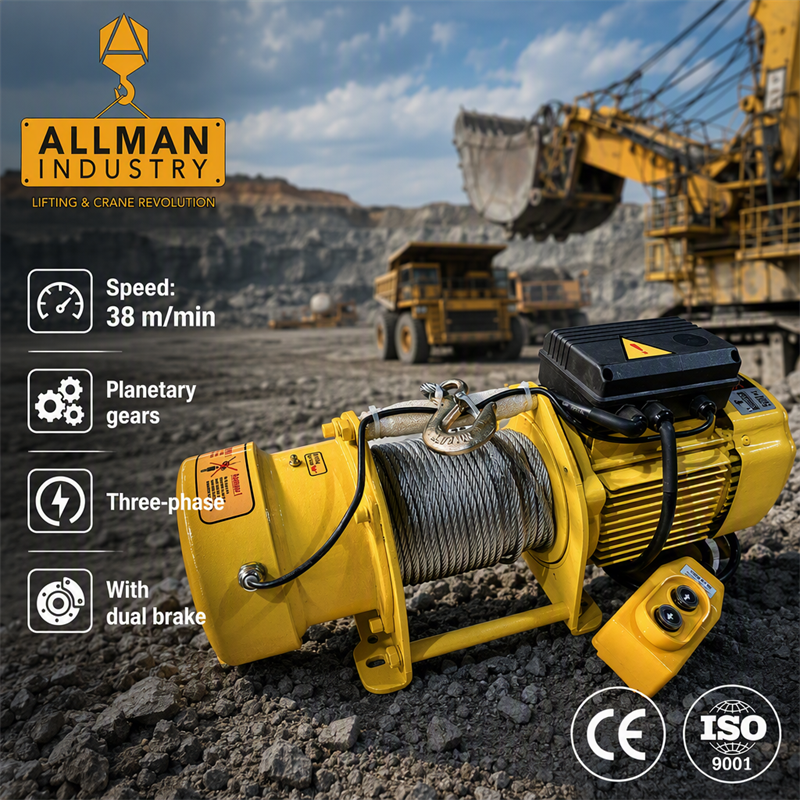 AMGW Series Electric Winch – Power, Speed & Safety in One Solution