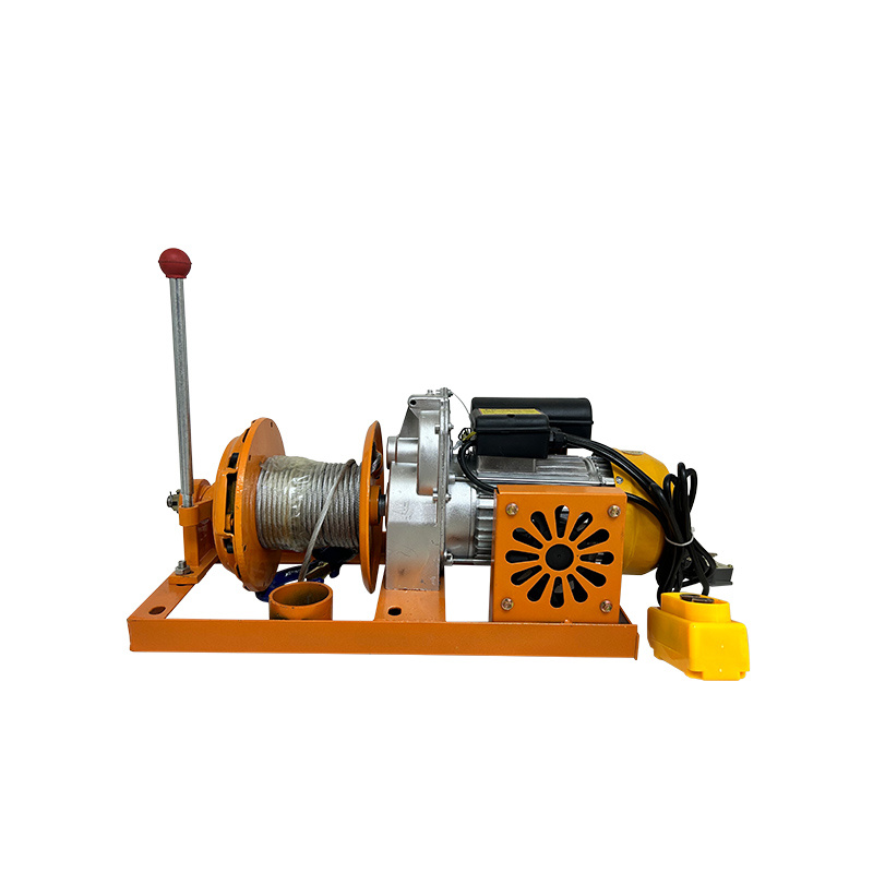 ALLMAN Portable Electric Winch with Clutch 500kg 220V Single/Three-Phase for Mini Crane & Mine