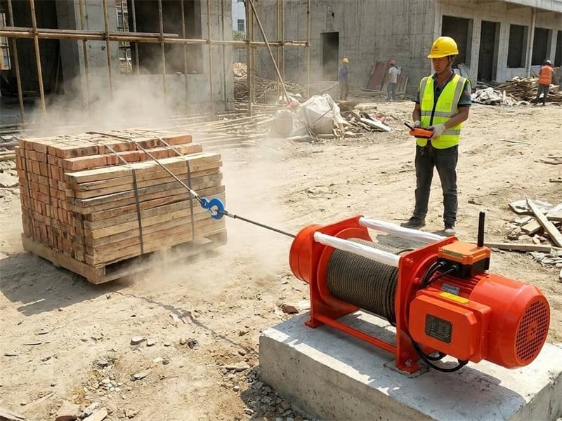 Why Wireless Remote Control is a Non-Negotiable Feature for Industrial Electric Winches on Construction Sites
