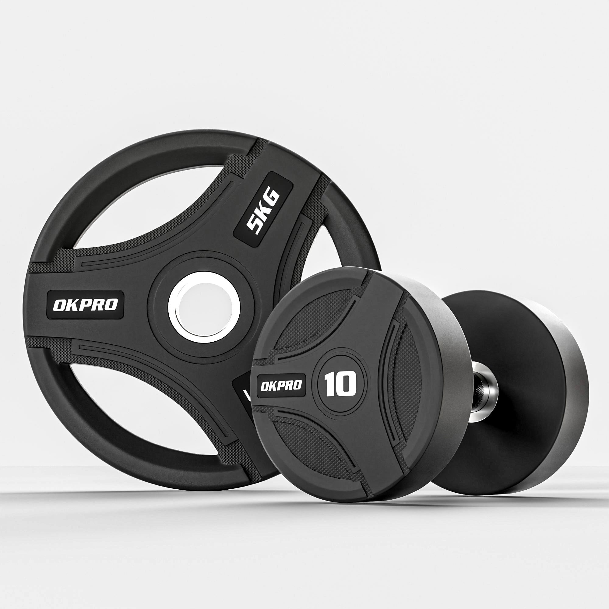 Premium Rubber Round Dumbbell-OK1012C