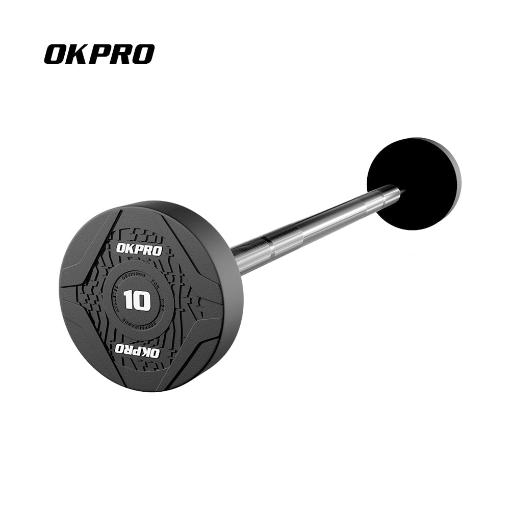 CPU Coated Barbell Set (Straight or Curl Handle) -OK3015