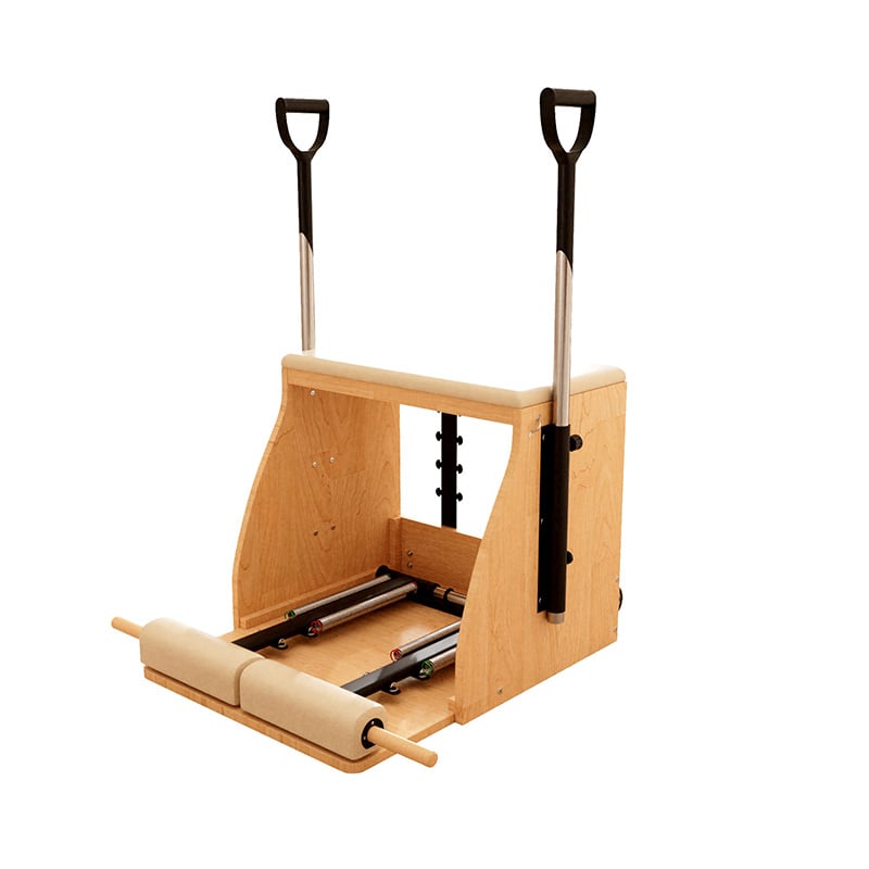 Silla Wunda de Pilates de madera - Mejora la fuerza del core y el control corporal