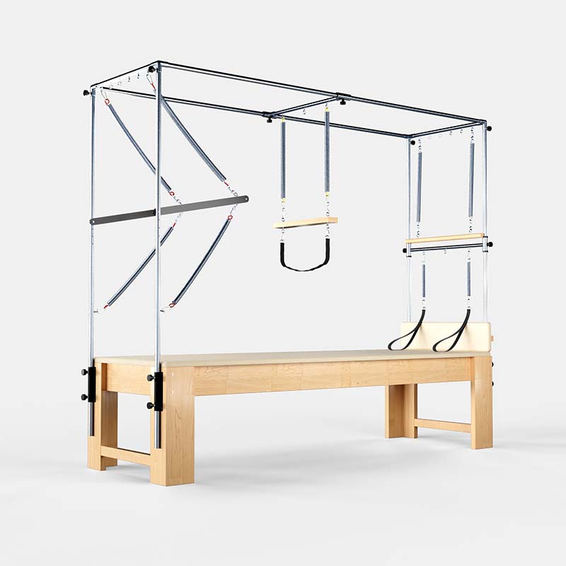 Reformador Cadillac de Pilates de madera: mejora la flexibilidad, fuerza y postura con diseño profesional