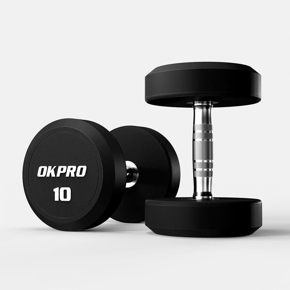 Mancuernas de Caucho para Gimnasios Comerciales - Proveedor Mayorista OKPRO