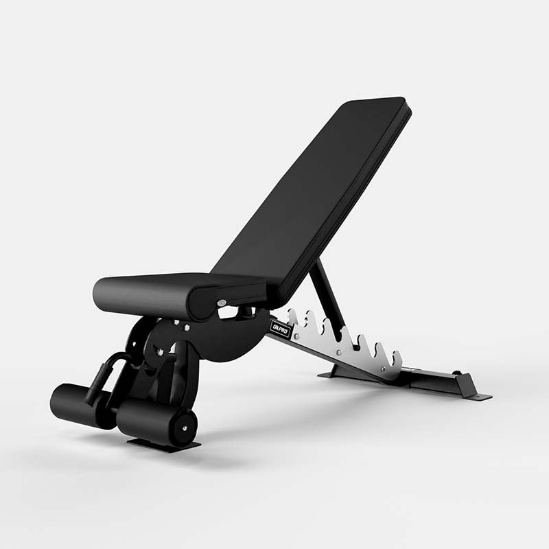 Banco de ejercicios ajustable - Banco de gimnasio de grado comercial para entrenamiento de fuerza