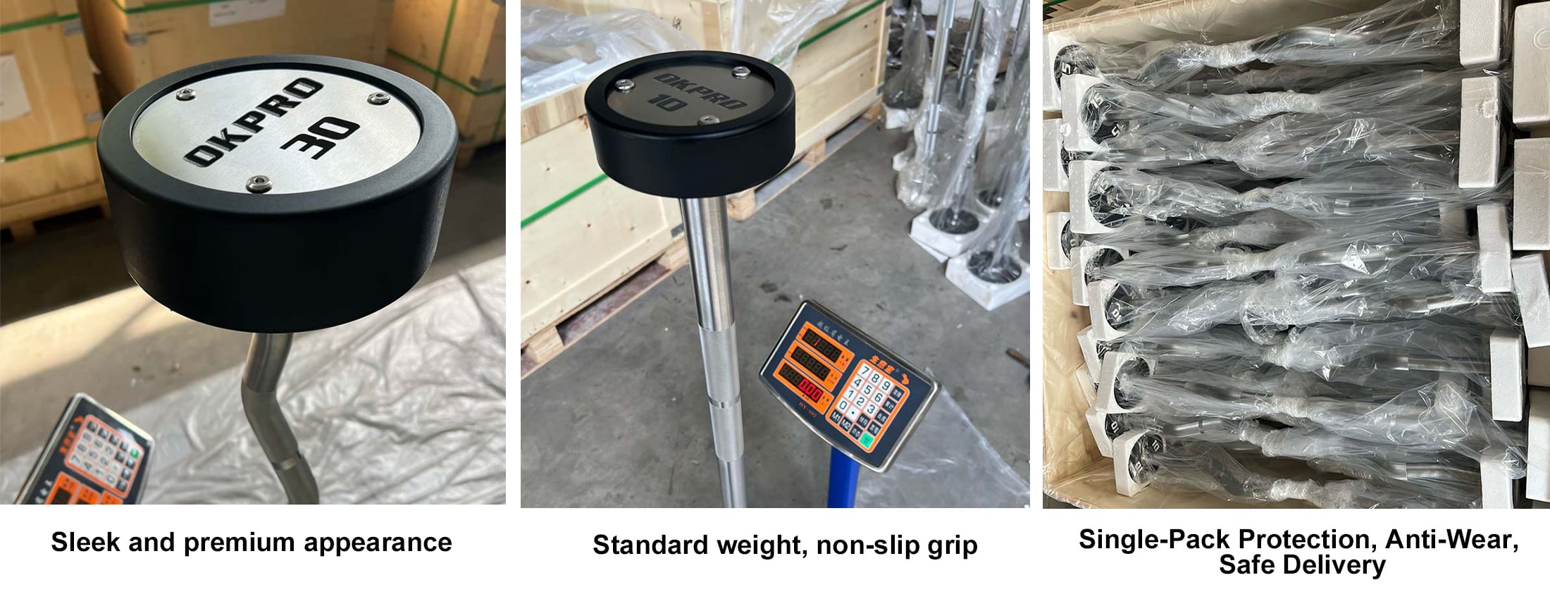 Premium Fixed Barbell-Heavy-Duty, Anti-Rust,for Strength Training factory
