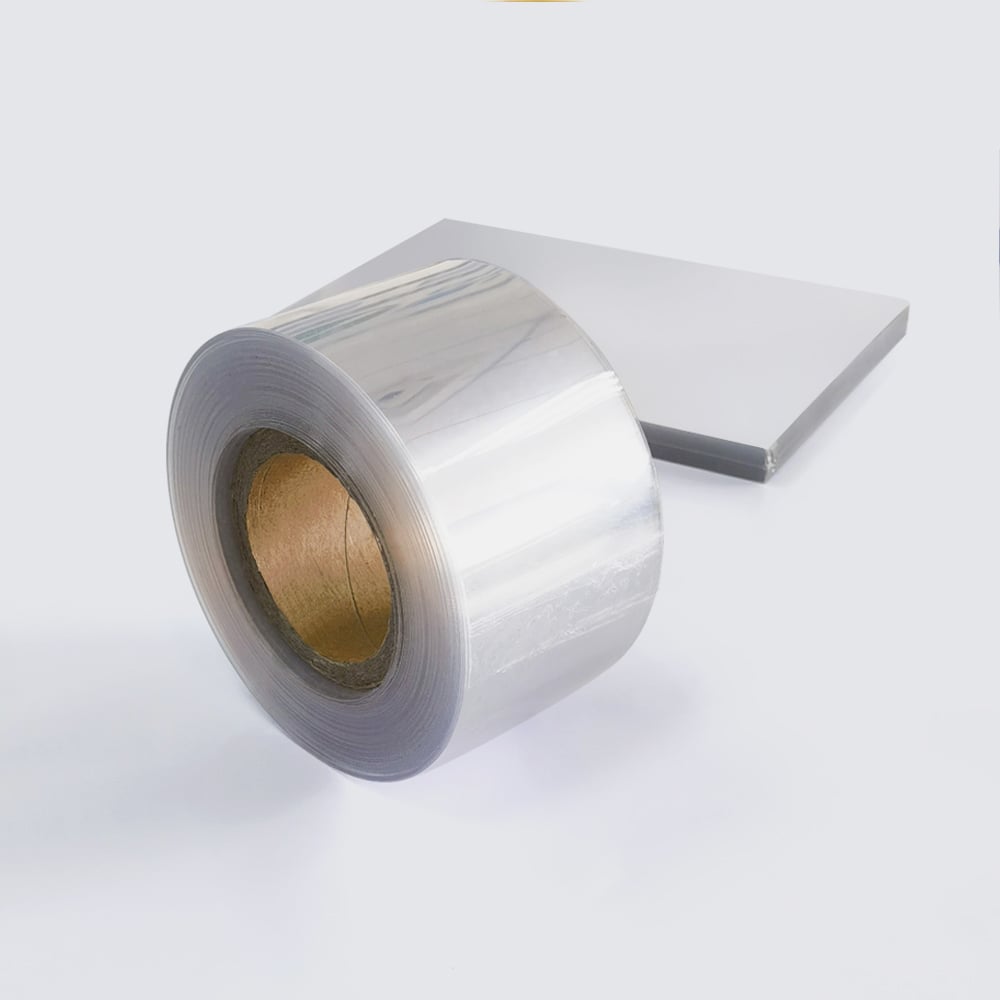 0.25mm Glossy  Clear Rigid PET Sheet Roll for Making Food Packaging Boxes
