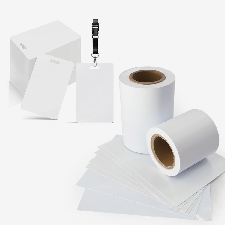 0.24mm 0.71mm Rigid White Color Pvc Plastic Sheet for ID Member Card