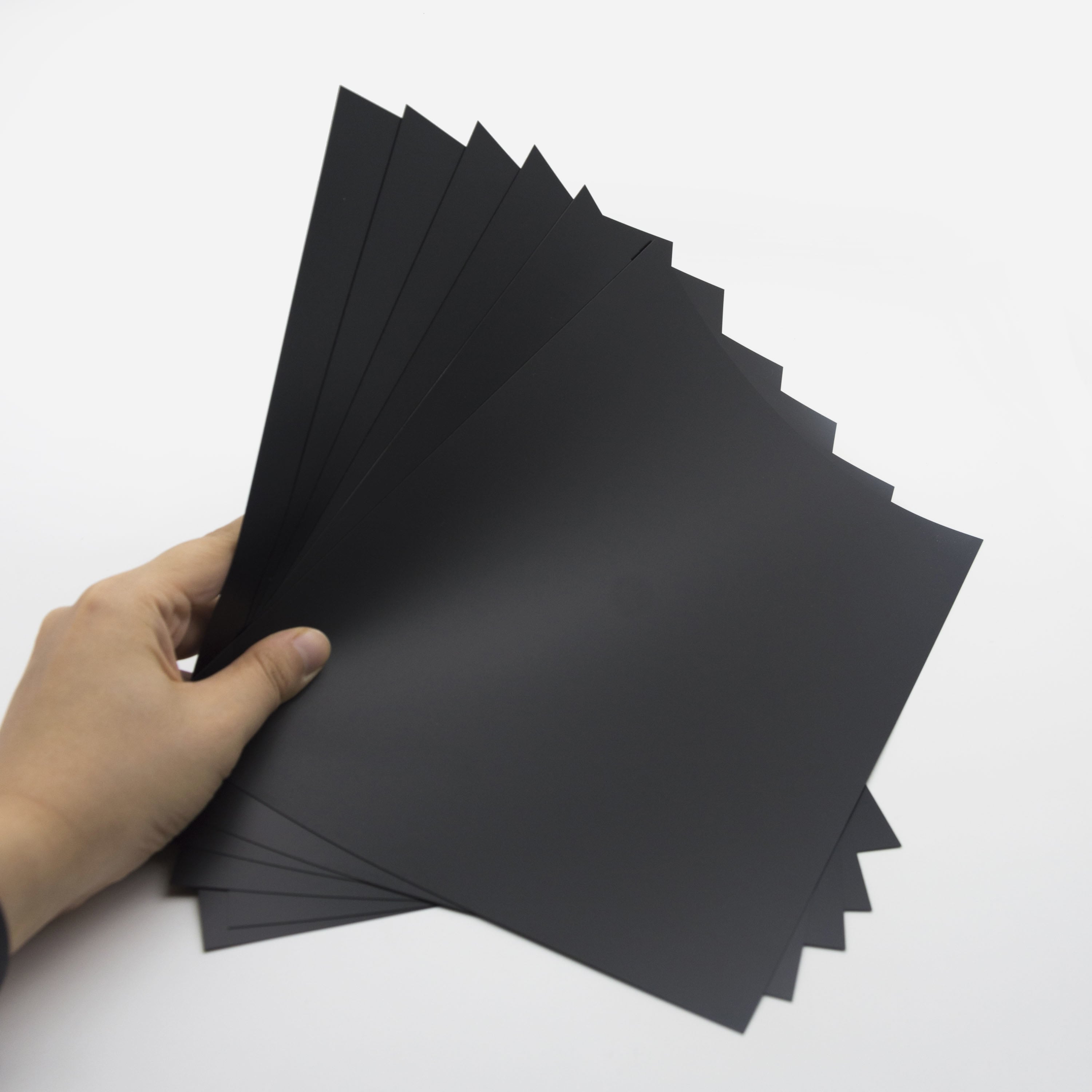 High Quality Opaque Durable Plastic Matte Black PVC Sheet
