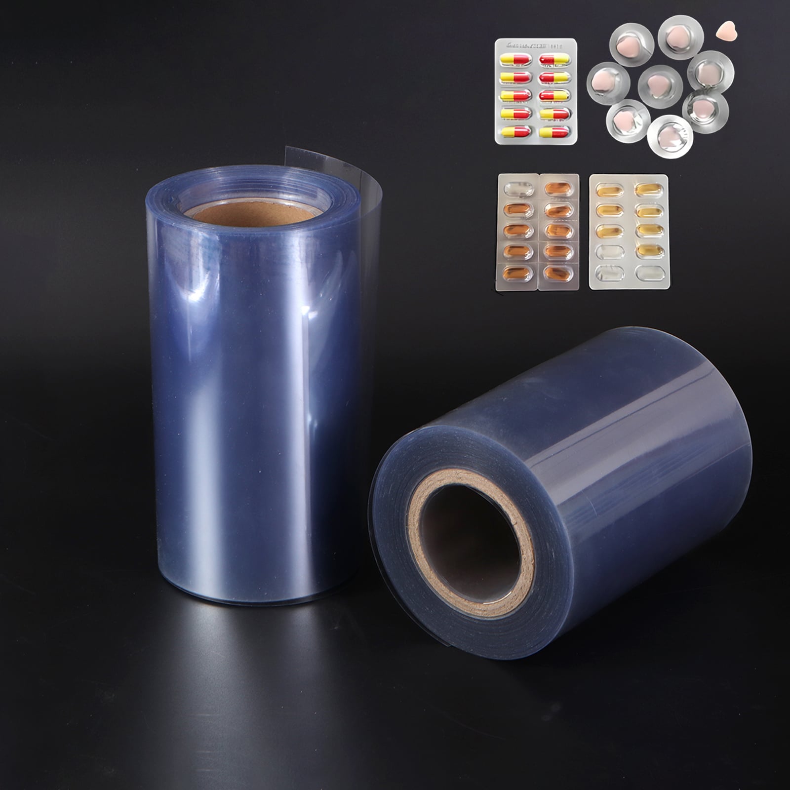 Factory Price Medical Grade Clear  Rigid PVC Roll Film for Pharmaceutical Blister Packaging 