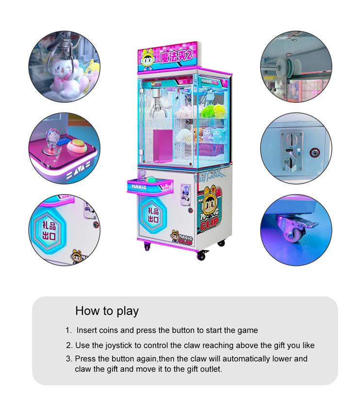 Coin Operated Arcade Cheap Mini Claw Machine Small Toy Claw Crane game Machine details
