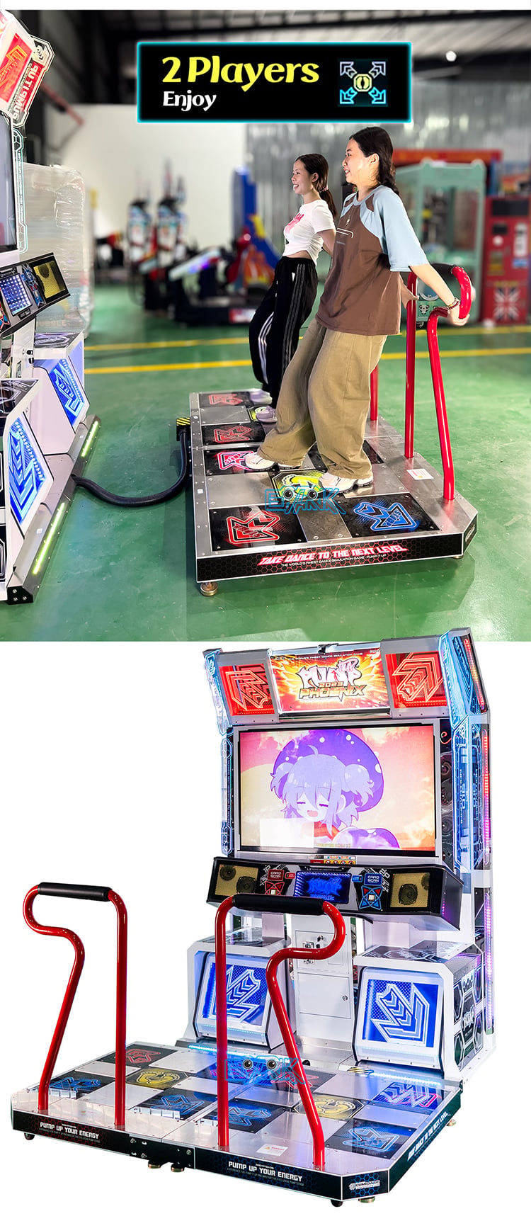 Arcade Indoor Game Dance Battle Pump It Up Dance Machine Dance Game Machine For Sale manufacture