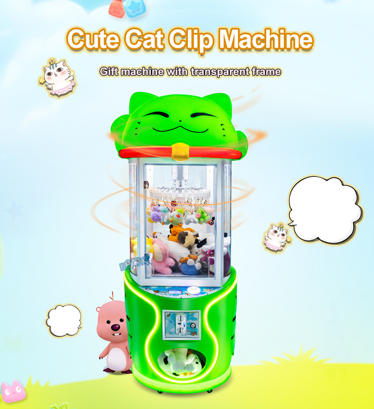 Indoor Amusement High Popular Claw Machines Arcade Coin Operated Games Clip Game Machine manufacture