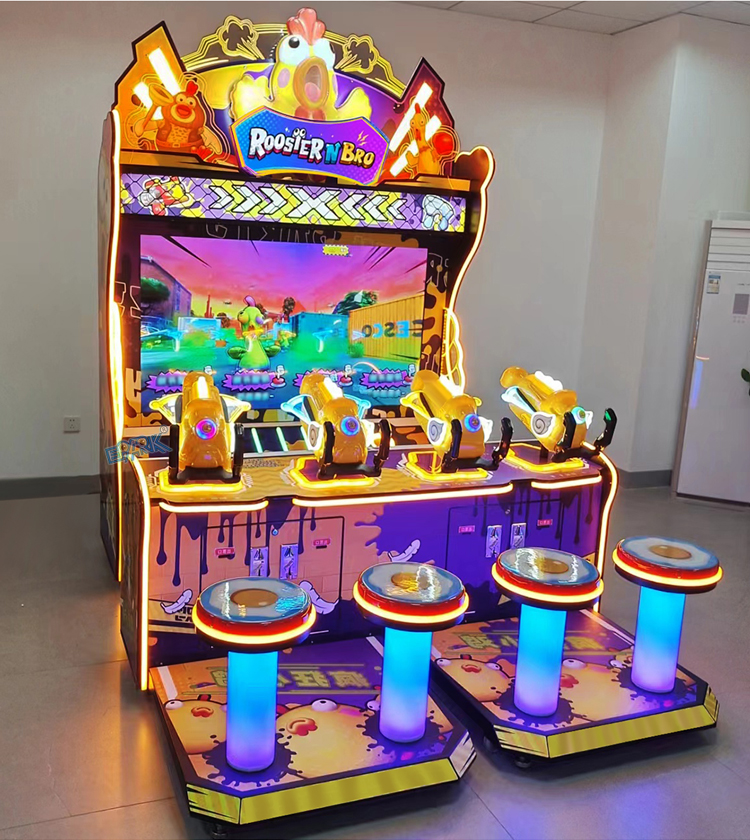 Arcade Pusher Shooting Gun Game Machine Coin Operated Video Games Machine For Kids supplier
