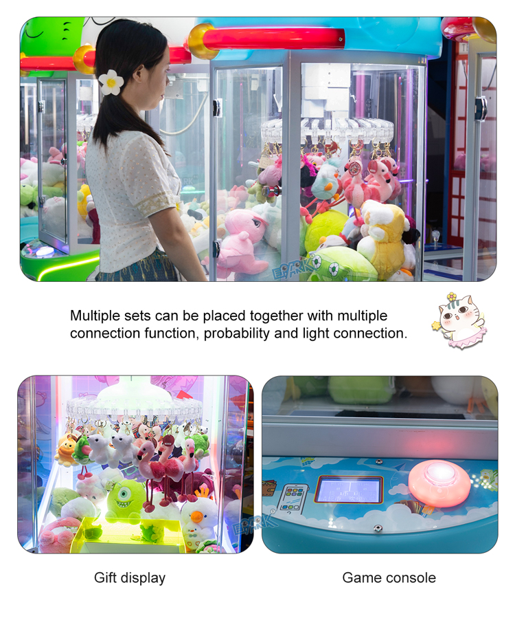 Coin Operated Prize Gift Game Machine Automatic Card Clip Game Machines Card Snack Gift Clamp Machine manufacture