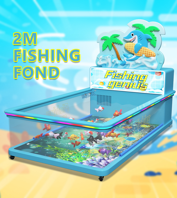 Children Indoor Amusement Pond Games Machines Fiberglass Kids Fishing manufacture