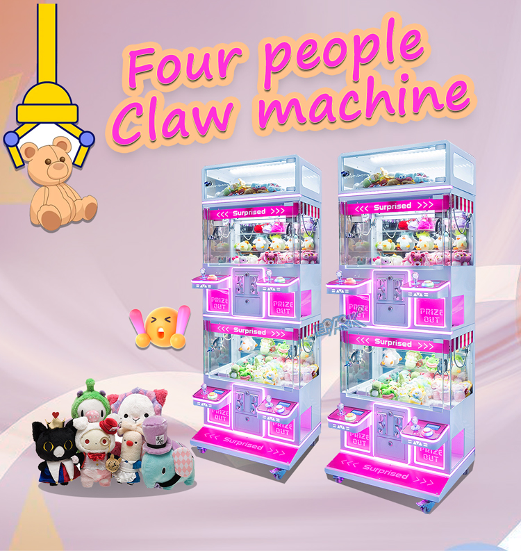 Factory Wholesale Coin Operated Candy Arcade Game Cheap Mini Claw Machines Small Toy Catcher Claw Crane Machine details