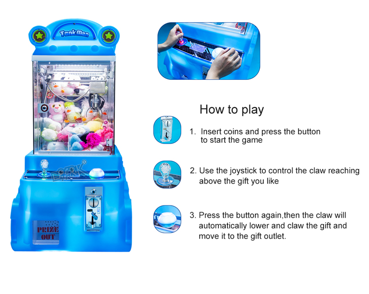 Amusement Cheap Claw Machine Coin Operated Game Claw Crane Machine Mini Claw Machine Toy For Kids details