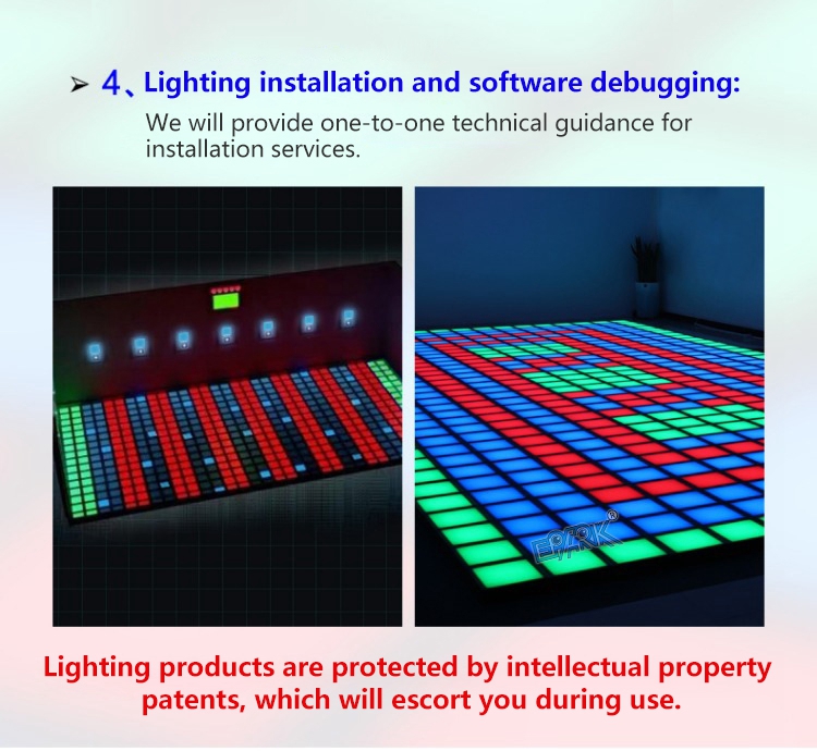 Interactive Gaming Led Floor 30x30 Dancing Floor Active Super Grid Games details