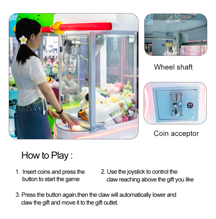 Factory Wholesale Coin Operated Candy Arcade Game Cheap Mini Claw Machines Small Toy Catcher Claw Crane Machine supplier