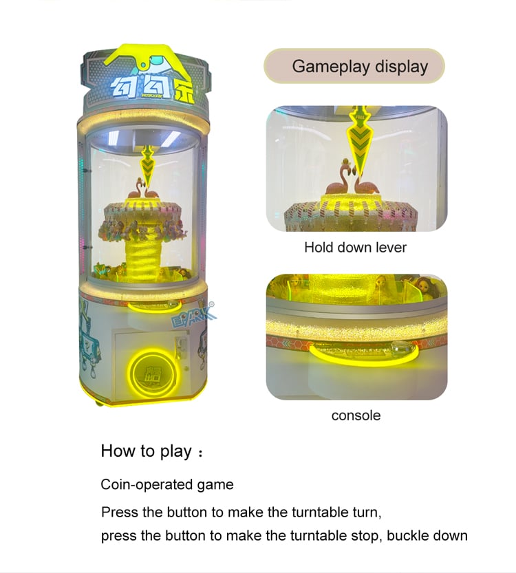 Amusement Arcade Prize Gift Claw Crane Coin Pusher Game Machine Clip Push Toy Machine factory