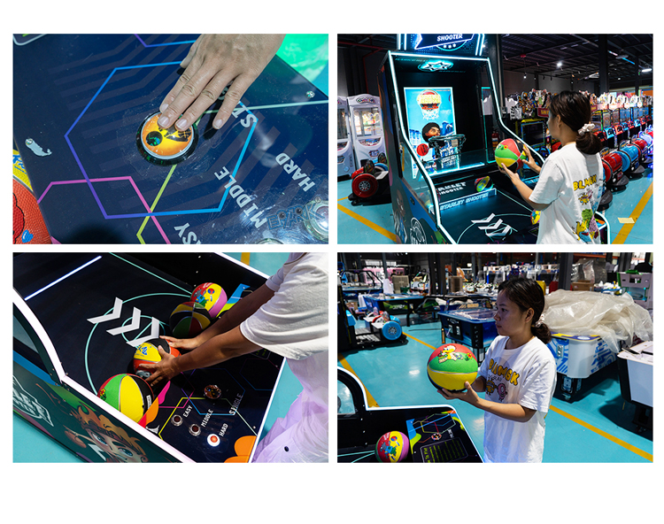 Customized Coin Operated Kids Basketball Machine Arcade Basketball Game Machine supplier
