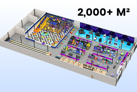 Mega-arenaer (2000+ m²)