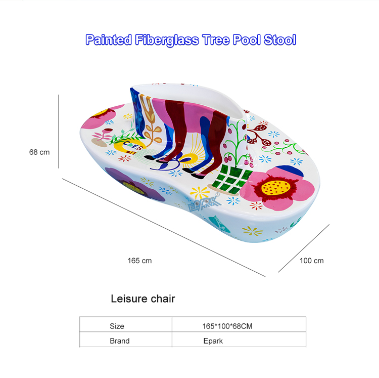 Hot Selling Modern Fiberglass Flowerpot Seat Leisure Chair Sculpture For Shopping Mall Commercial Street factory