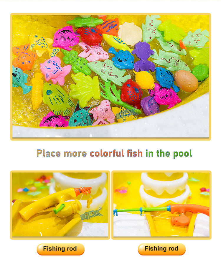 Amusement Park Kids Play Fish Game Machine Fish Ponds Toy Fishing Pond For Children Play details