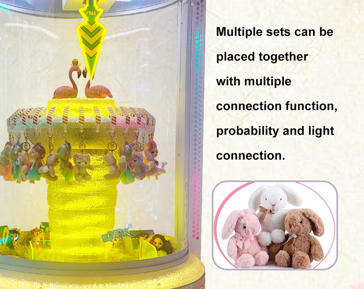 Amusement Arcade Prize Gift Claw Crane Coin Pusher Game Machine Clip Push Toy Machine manufacture