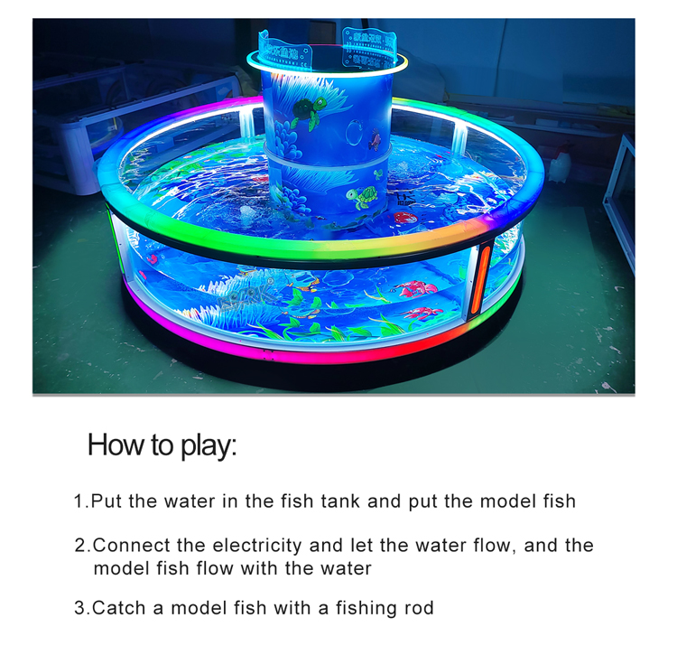 FiberGlass Equipment Kids fishing Pond Pool For Children Amusement manufacture