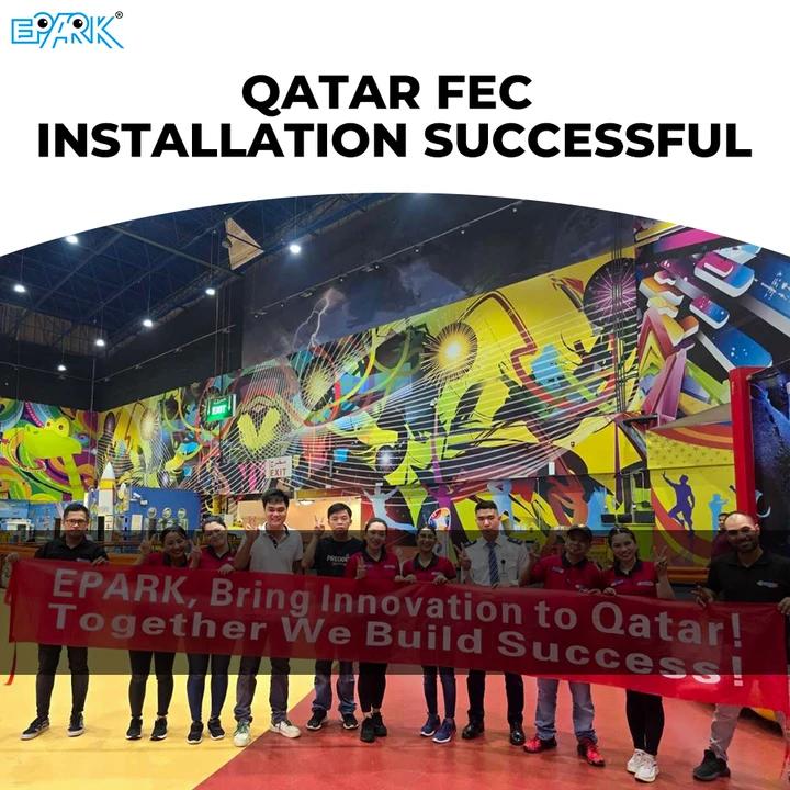 تحديث تركيب مركز الترفيه العائلي في قطر: دعم هندسي من EPARK Arcade