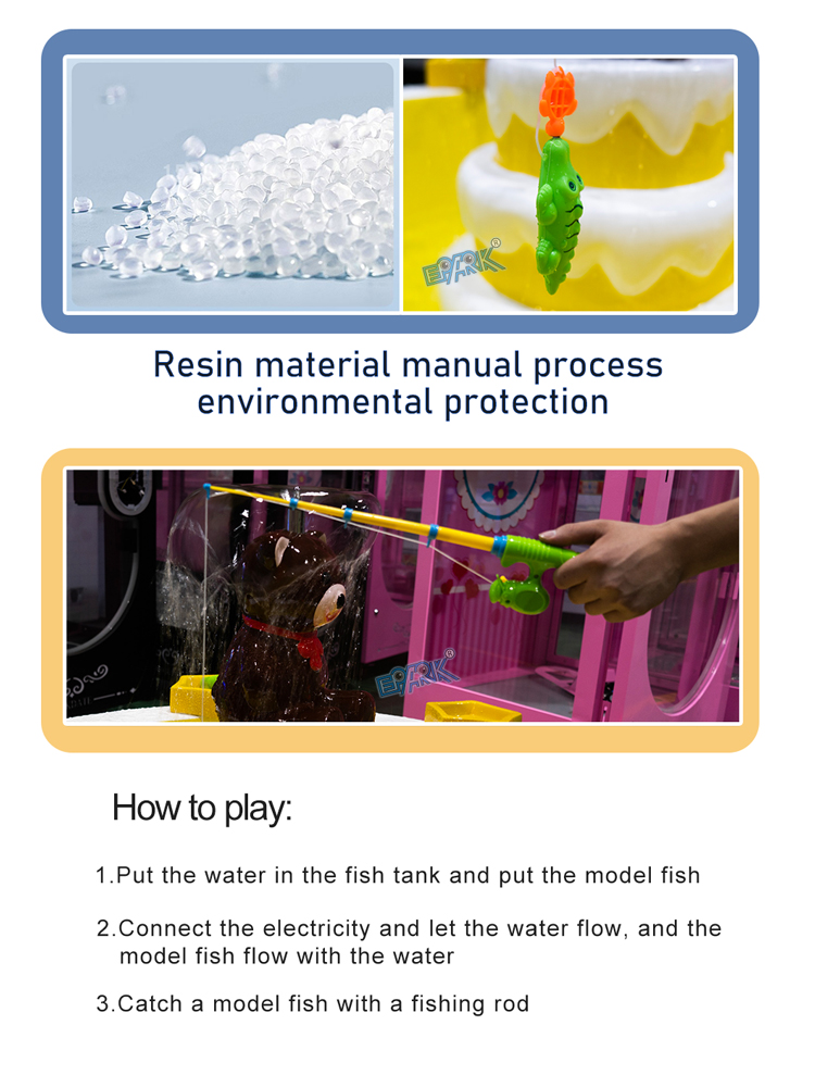 Amusement Park Kids Play Fish Game Machine Fish Ponds Toy Fishing Pond For Children Play details