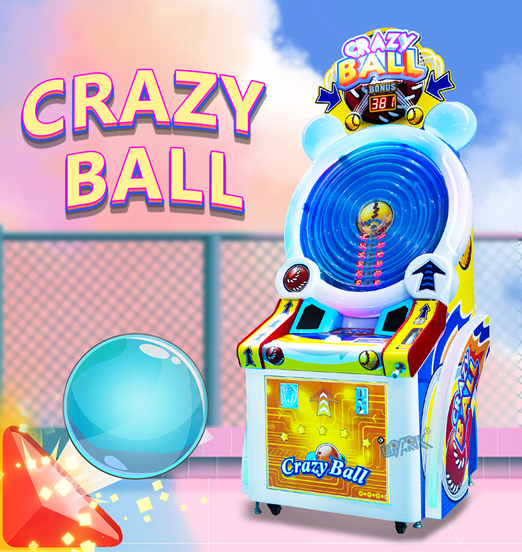Arcade Coin Operated Lottery Ticket Machine Crazy Ball Wheel Runner Game Machines supplier