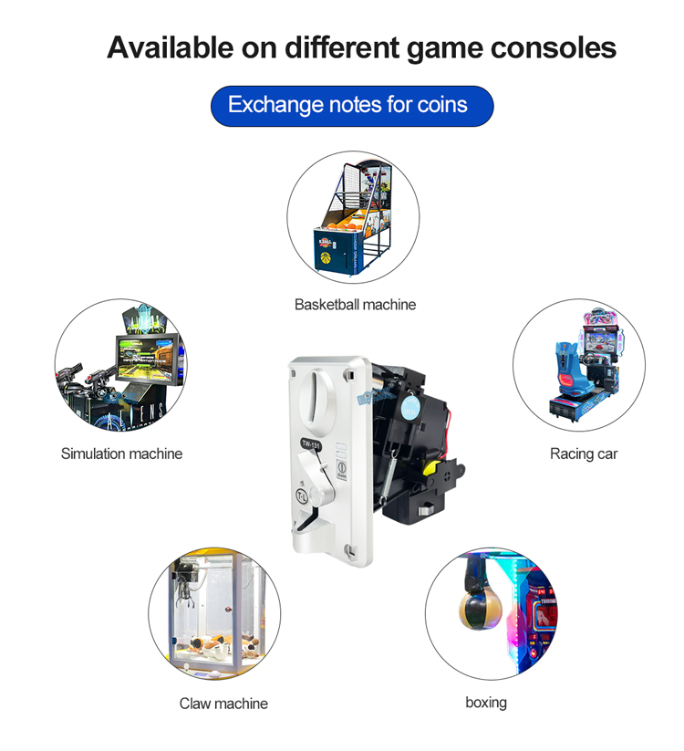 Different Coins Selector Acceptor For Arcade Video Games Vending Machine Part And Coin-operated Machine supplier