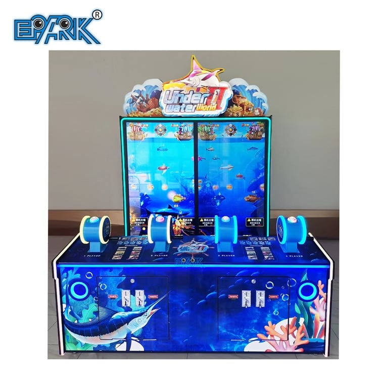 65 LCD Under Water World Indoor Interactive Redemption Video Fishing Game Machine with Ticket