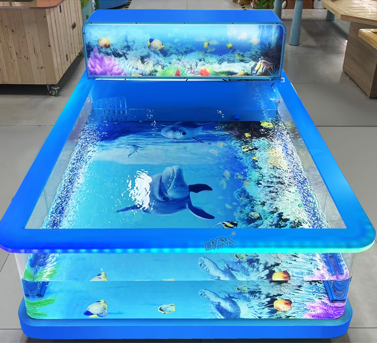 Children Indoor Amusement Pond Games Machines Fiberglass Kids Fishing manufacture