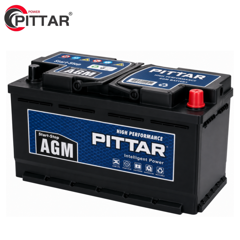 Pittar AGM Start Stop Battery 12V 60-105Ah High Performance for Modern Vehicles