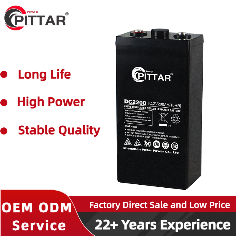 PITTAR DC-C Series Lead-Carbon Battery (12V & 2V, 75Ah to 3000Ah) for Deep Cycle Solar & Home Energy Storage