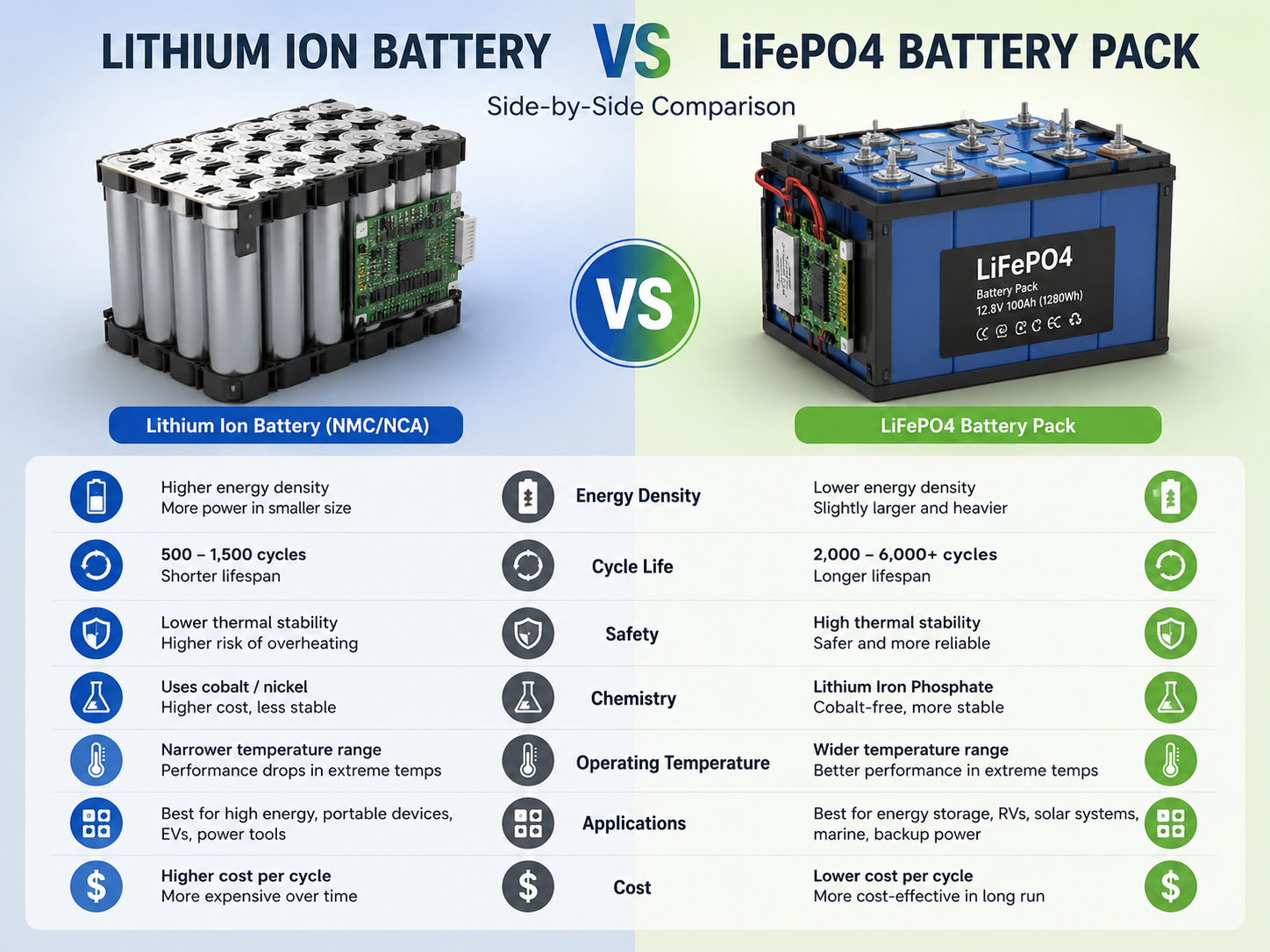 What Is the Difference Between Lithium-Ion and LiFePO4?