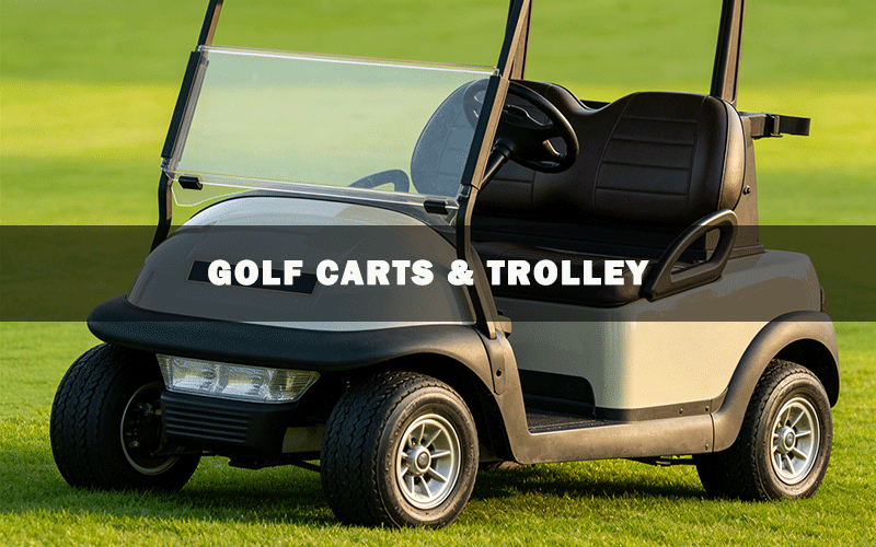 Used for golf carts and handcarts